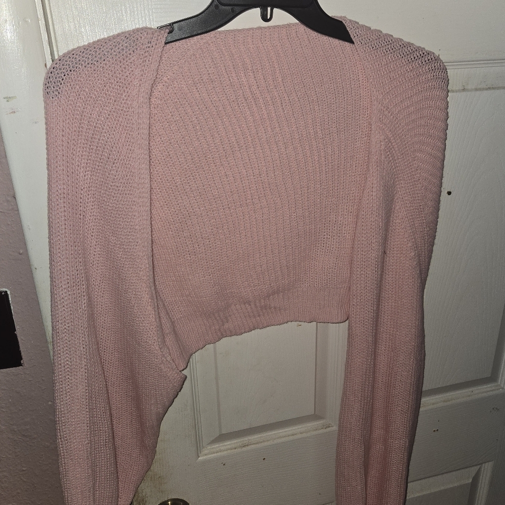 SHEIN Soft Pink Women's Shrug
